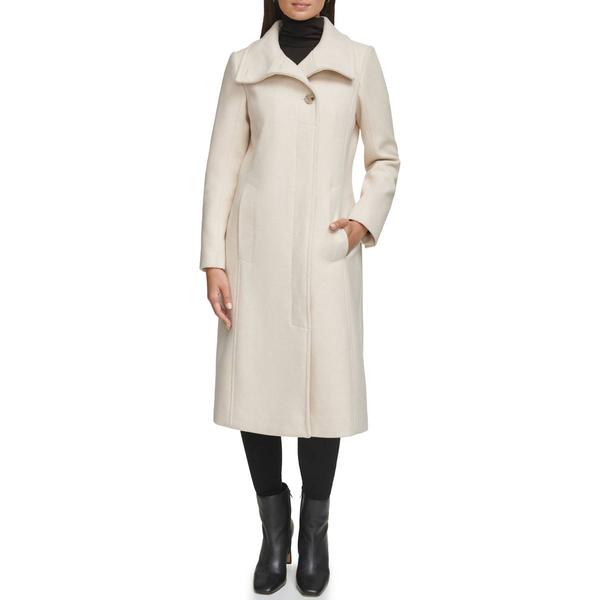 Womens Kenneth Cole Wool Walker Coat w/Stand Collar