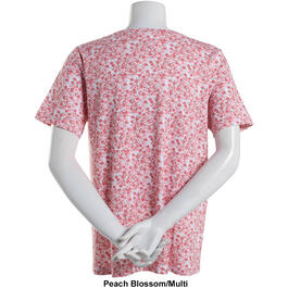Womens Hasting &amp; Smith Short Sleeve Tonal Ditsy Floral Tee