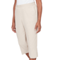 Petites Alfred Dunner Classics_S6 Solid Twill Button Hem Capri P - image 5