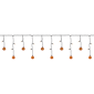 Northlight 25ct. LED Pumpkin Halloween Curtain Icicle Lights - image 5
