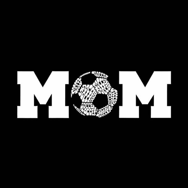 Plus Size LA Pop Art Soccer Mom Word Art Tee