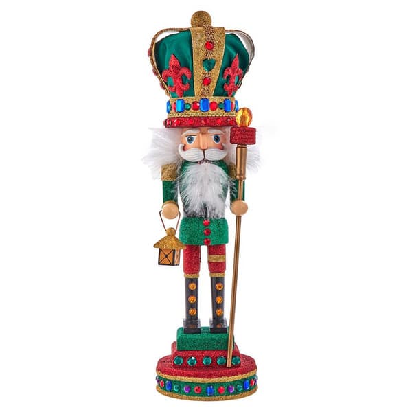 Kurt S. Adler 16in. Hollywood Nutcrackers Mardi Gras King - image 