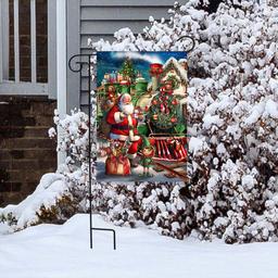 Briarwood Lane Holiday Express Garden Flag