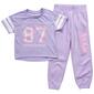 Girls &#40;4-6x&#41; Aeropostale 2pc. 87 Butterfly Tee & Joggers Set - image 1