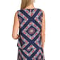 Womens Halston Sleeveless Geometric Scarf Blouse - image 2