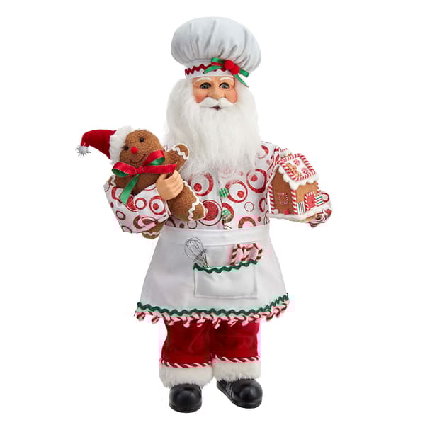 Kurt S. Adler 17in. Kringle Klaus Gingerbread Santa Baker - image 