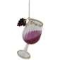 Northlight 4.25in. Glittered Red Wine Glass Christmas Ornament - image 2