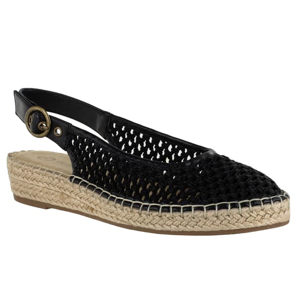 Womens Bella Vita Olive II Crochet Espadrille Slingback Sandals - image 