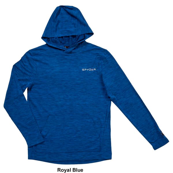 Mens Spyder Soft Jersey Front Pocket Pullover Hoodie