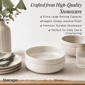 Sango Anderson Cream 10in. Large Ceramic Serving Bowl - Set of 2 - image 3