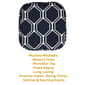 Sweet Home Collection Mirage Hexagonal Memory Foam Chair Pad - image 3