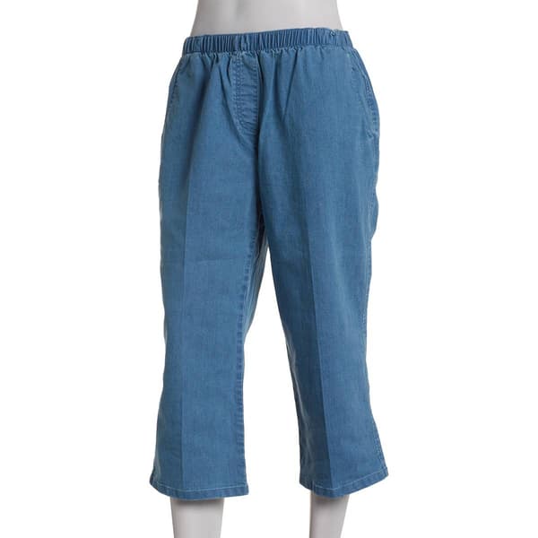 Petite Components Pull-On Denim Capris - image 