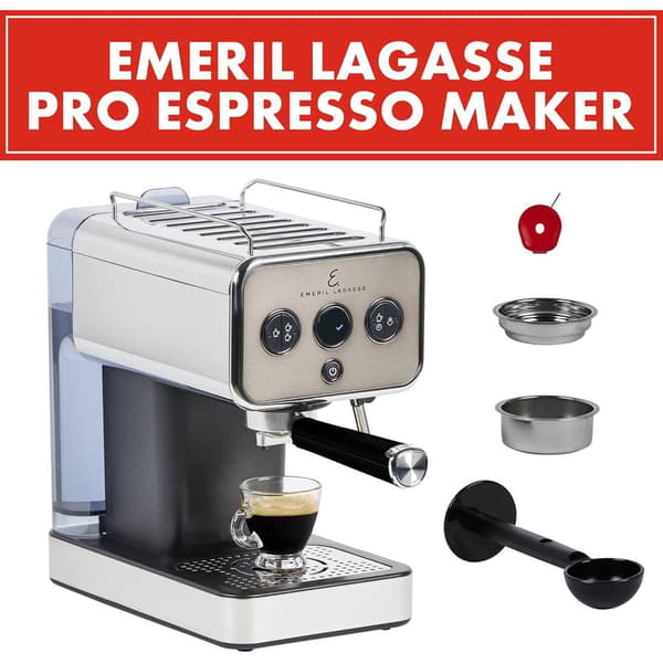 Emeril 5-Bar Pro Espresso Machine with Milk Frother