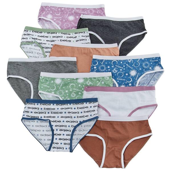 Girls Bebe 10pk. Celestial Bikini Underwear - image 
