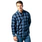Mens Smith''s Plaid Flannel Shirt - Denim/Grey - image 1