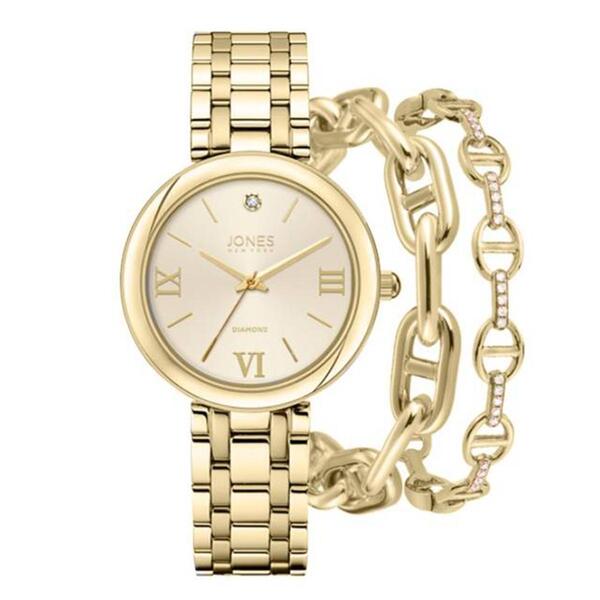 Womens Jones New York Watch & Bracelet Set - A1072G-42-A27 - image 