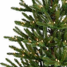 Puleo International 7.5ft. Pre-Lit Spruce Christmas Tree