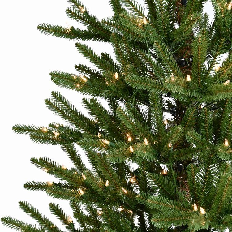 Puleo International 7.5ft. Pre-Lit Spruce Christmas Tree