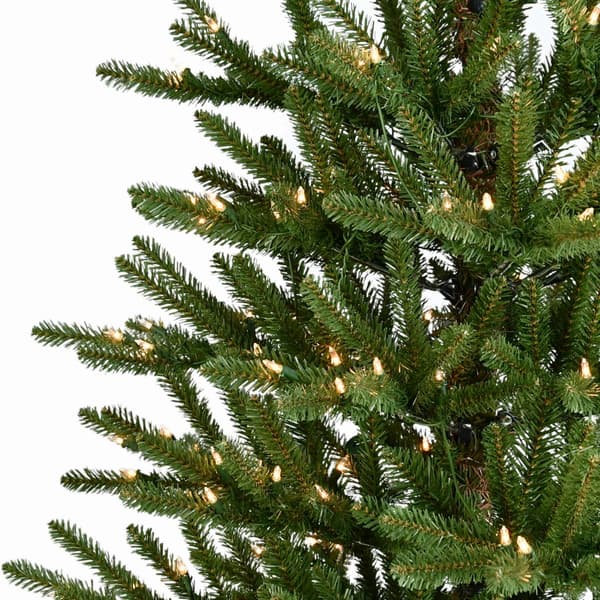 Puleo International 7.5ft. Pre-Lit Spruce Christmas Tree