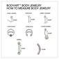 3pc. 14-Gauge Surgical Steel Beads Belly Banana - image 4