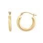 2x15mm 10kt. Gold Polished Hoop Earrings - image 1