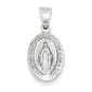 Gold Classics&#40;tm&#41; White Gold Miraculous Medal Pendant - image 1