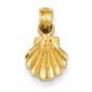 Unisex Gold Classics(tm) Yellow-Gold Scallop Shell Pendant - image 1