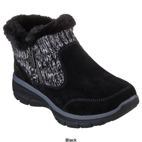 Womens Skechers Easy Going-Warmheart Ankle Boots