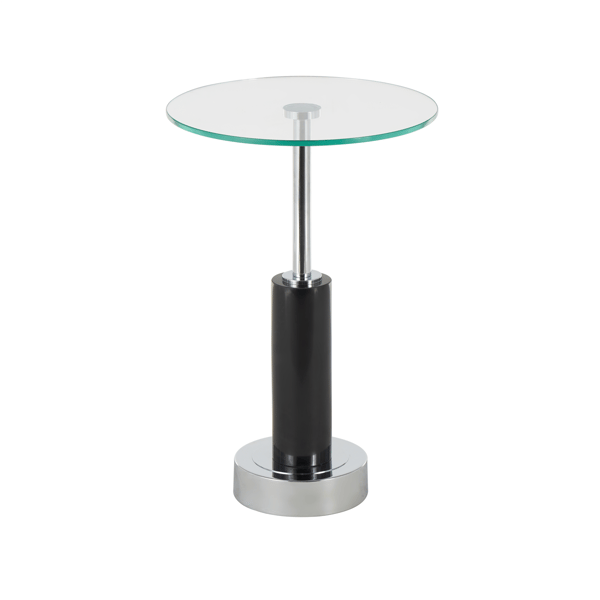 9th & Pike® Glam Black Marble Accent Table
