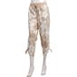 Womens da-sh Drawstring Waistband Side Tie Tropical Capris - image 1