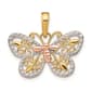 Gold Classics&#40;tm&#41; 14kt. Two-Tone Butterfly Pendant - image 1