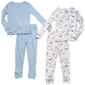 Boys (4-10) Only Boys(R) Just Chill Yummy 4pc Pj set - White/Blue - image 1