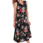 Plus Size Robbie Bee Sleeveless Floral Drape Neck Midi Dress - image 3