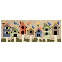 Liora Manne Frontporch Birdhouses Rectangular Runner