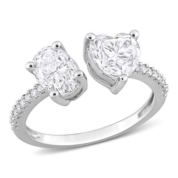 Gemstone Classics&#40;tm&#41; Sterling Silver Moissanite Ring - image 