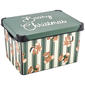 Beary Christmas Green Storage Tote - image 1