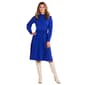 Womens Nina Leonard Long Sleeve Mock Neck Pleated Sweater Dress - image 1