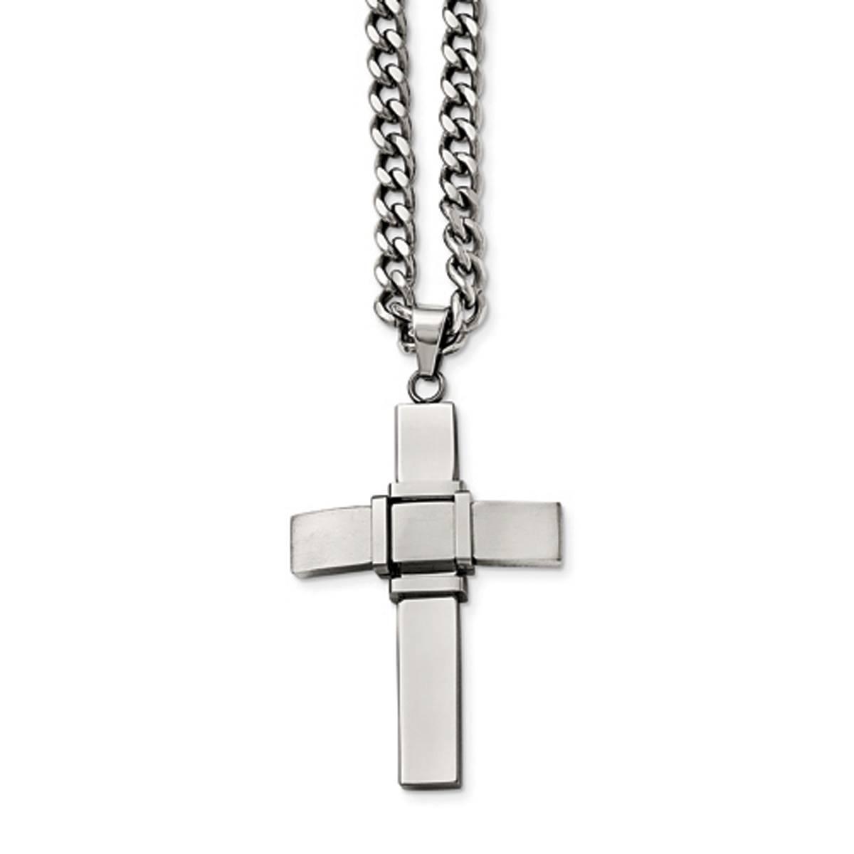 Mens Gentlemen’s Classics™ Polished & Brushed Cross...