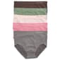 Womens Laura Ashley 5Pk Lightweight Seamless Full Brief w/ Logo - image 1