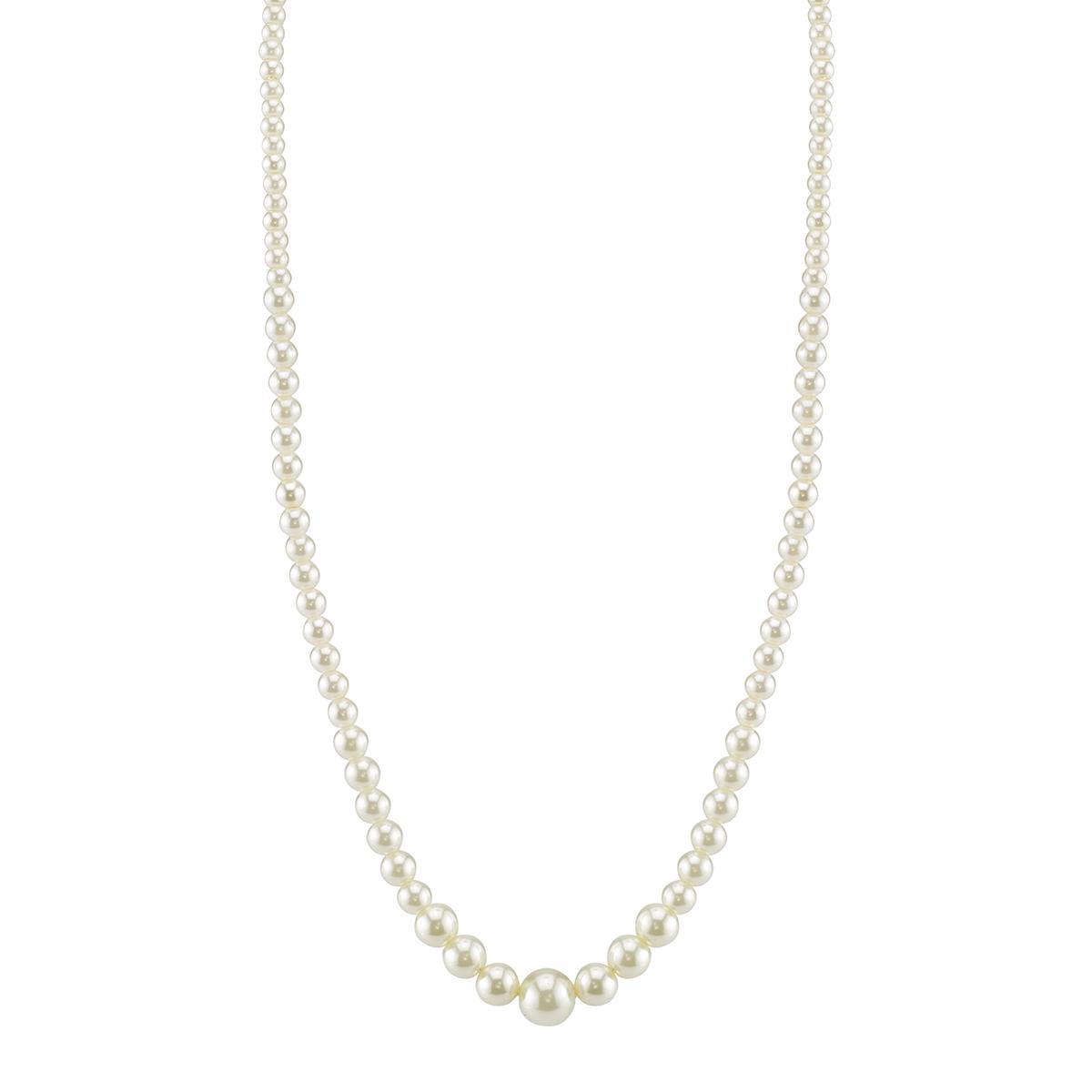 1928 Graduated Faux Pearl Necklace