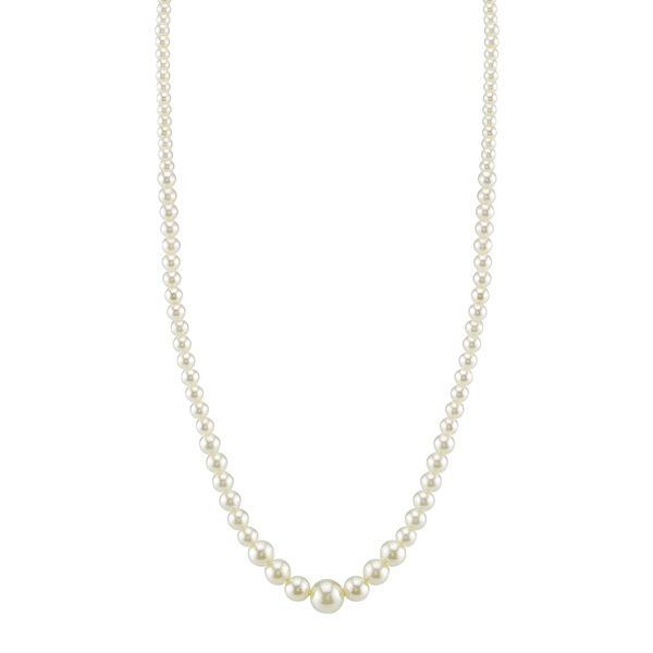 1928 Graduated Faux Pearl Necklace - image 