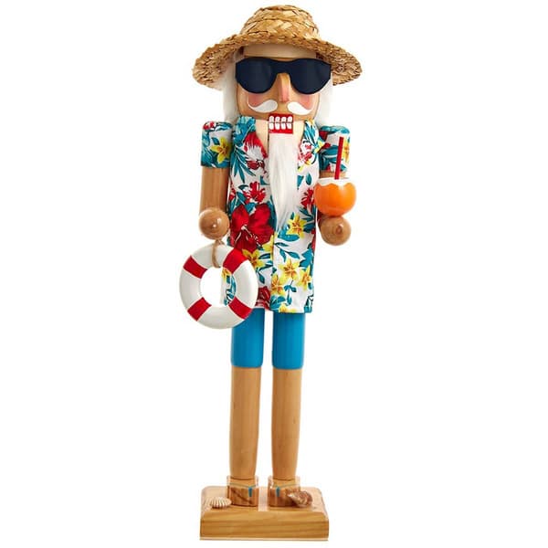 Kurt Adler 15in. Beach Santa Nutcracker - image 