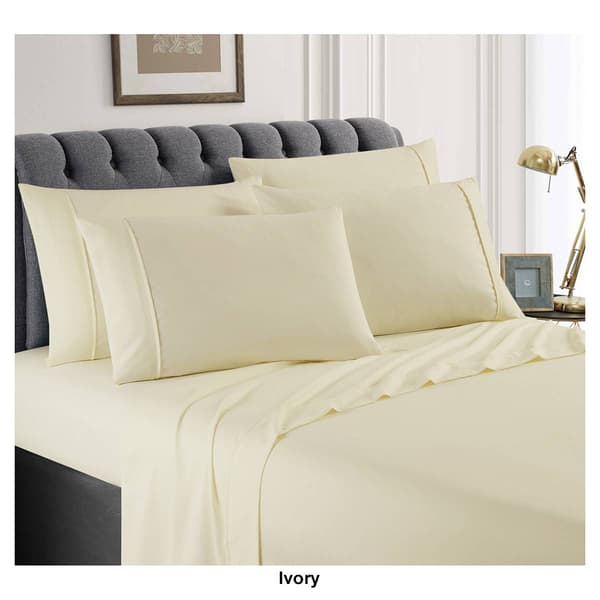 Spirit Linen Home&#8482; Solid Microfiber Bonus Sheet Set