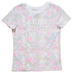 Girls (7-16) Aeropostale Short Sleeve Camo Leaf Logo Tee