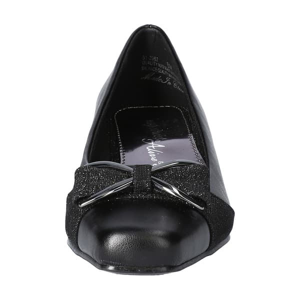 Womens Easy Street Rejoice Glitter Bow Heels