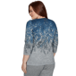 Womens Alfred Dunner Classics 3/4 Sleeve Falling Leaves Blouse - image 2
