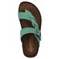 Womens White Mountain Crawford Suede Footbed Slide Wedge Sandals - image 4