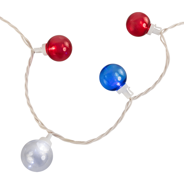 Northlight 11ft. Patriotic LED G40 Christmas Lights