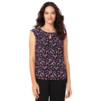 Kasper Keyhole Charmeuse Sleeveless Blouse - Macy's