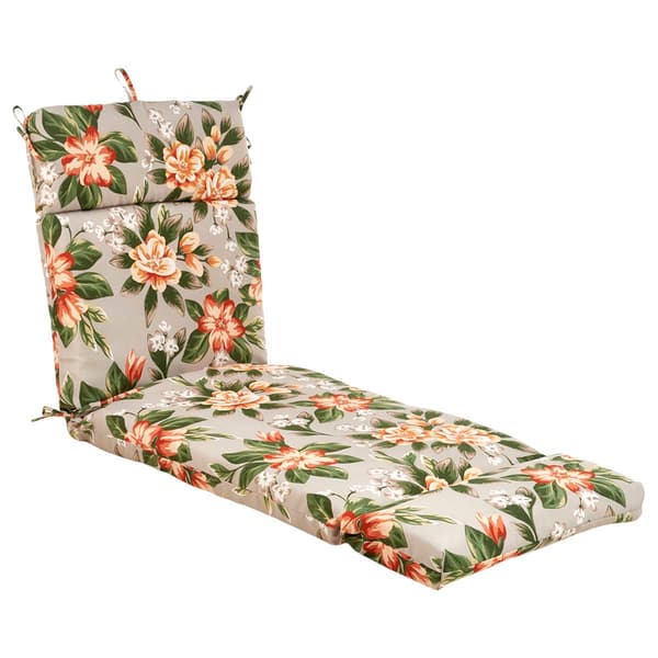 Jordan Manufacturing Greige/Coral Chaise Cushion - image 